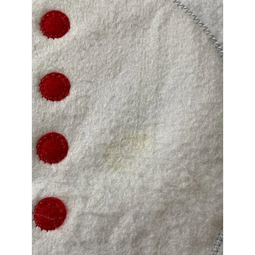 4 Unbranded Felt Placemats Snowman Winter Christmas Blue Green White